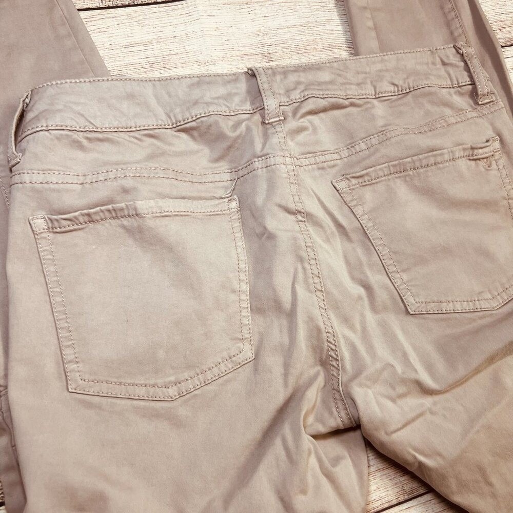 American Eagle Outfitters Tan Moto Jegging Ankle Super Stretch Pants Size 8 - Picture 5 of 13